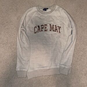 Basix of America beige cape may crewneck